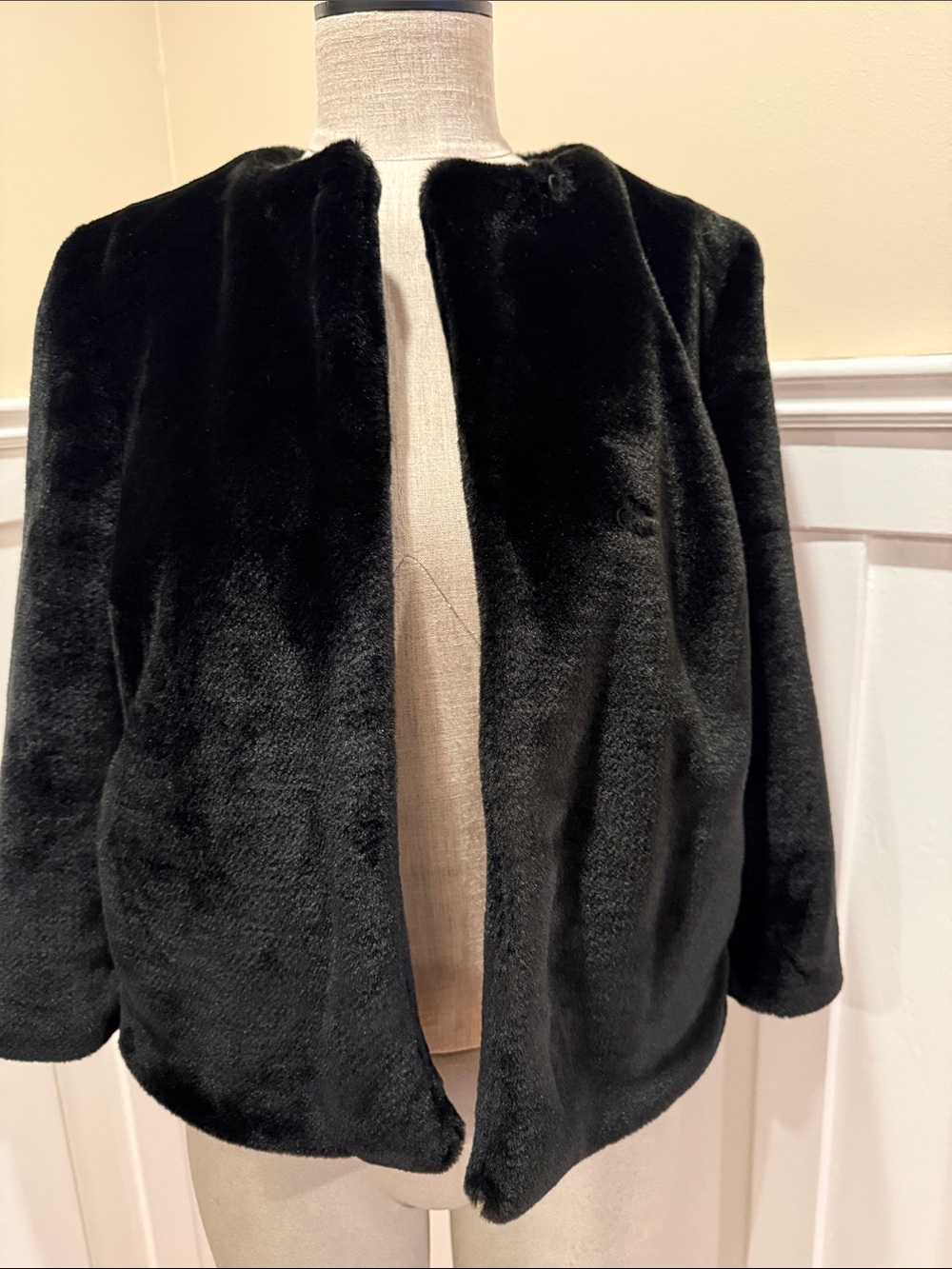 New!  Boden Faux Fur Bomber Jacket